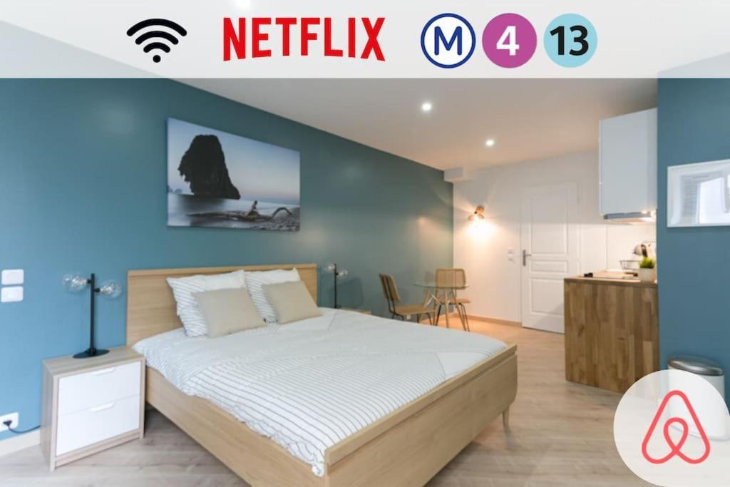 Rose, Appartement Confortable Proche Metro Montrouge Eksteriør bilde